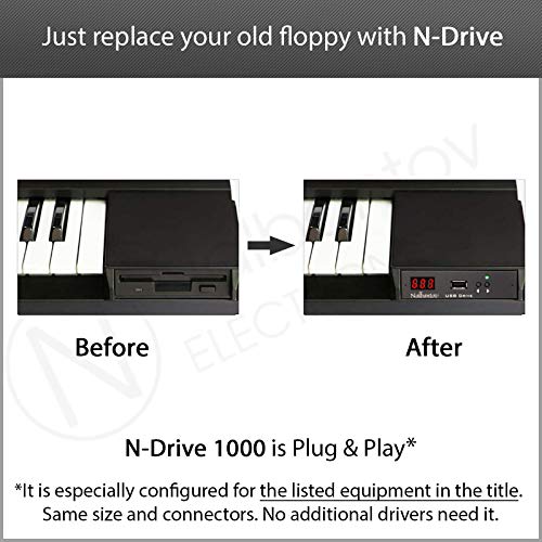 Floppy Disk USB Emulator Nalbantov N-Drive 1000 for Yamaha Disklavier Control Wagon DKW10