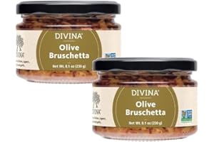 DIVINA Olive Bruschetta Spread, 8.1 oz (2-Pack)