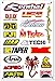 Motorcycles Pro Motocross Dirt Bikes Supercross MotoGP ATV Helmet Jet ski Lot 6 Vinyl Graphic Stickers Decals D6221 Best4Buy