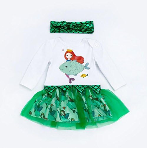 2018 Mermaid Tutu Dress for 22"- 23" Reborn Doll Girl Baby Clothing Baby