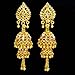 Banithani Ethnic Traditional Indian Gold Plated Jhumka Earring Bollywood Jewelry Gift For Her
