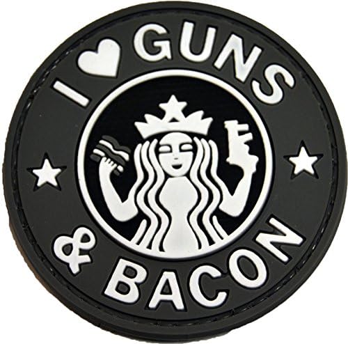 Tactical Morale Gear I Love Guns and Bacon Patch
