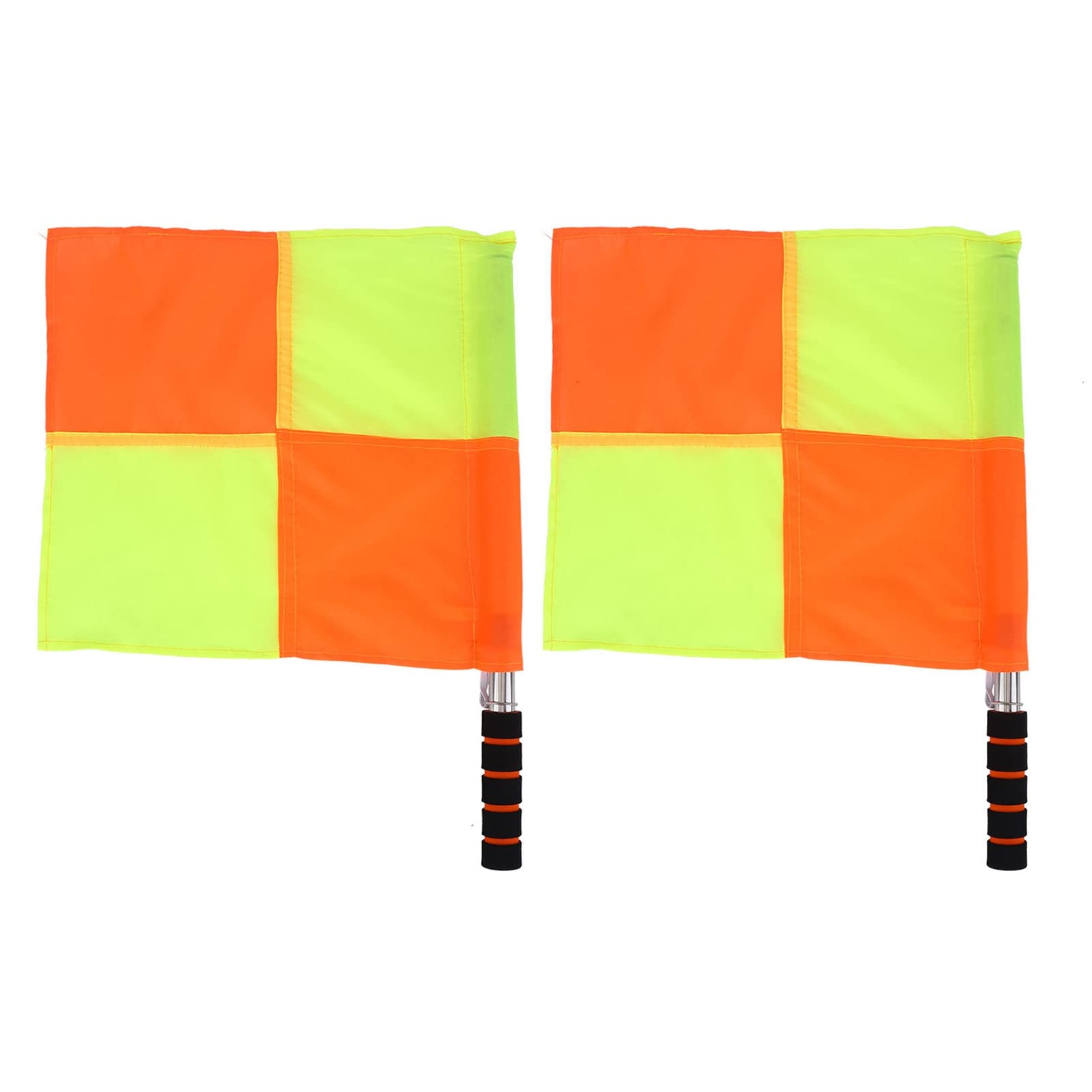 Athletic Soccer Referee Flags 2PCS Referee Linesman Flag with Storage Bag replacement for Sports Match Soccer Football Hockey Training Soccer Accessories