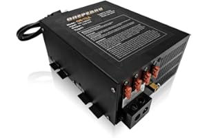 SDANBOM PM4 75 Amp RV Power Converter - Power Converter with Built-in 4 Stage Smart Battery Charger - Multiple Capacities 75A 110V AC to 12V DC 75 Amp Battery Charger RV Power Converter Replacement