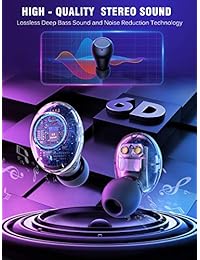 Wireless Earbuds GUSGU Bluetooth 5.0 Earbuds Noise Cancelling Waterproof Wireless Headphones 145H Cycle Playtime(Easy Pairing,Deep Bass,Binaural  s,4000mAh LED Power Display Charging Case)