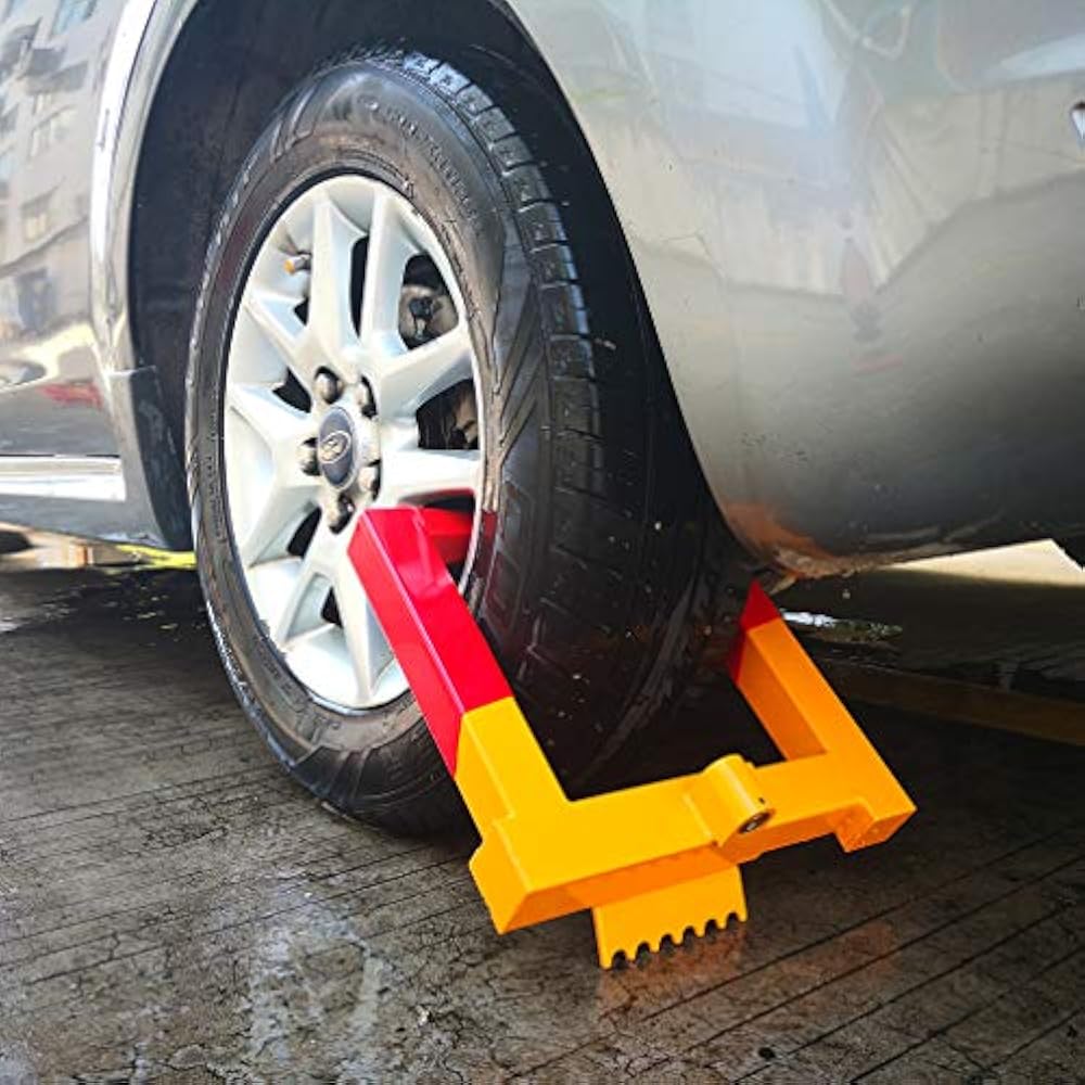 Trailer Wheel Locks Clamp - Tire Lock Anti Theft Wheel Boot Tire Claw