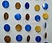 Circular Dots Hangings Set (5, Royal Blue and Glittering Gold Polka Dots Hangings)