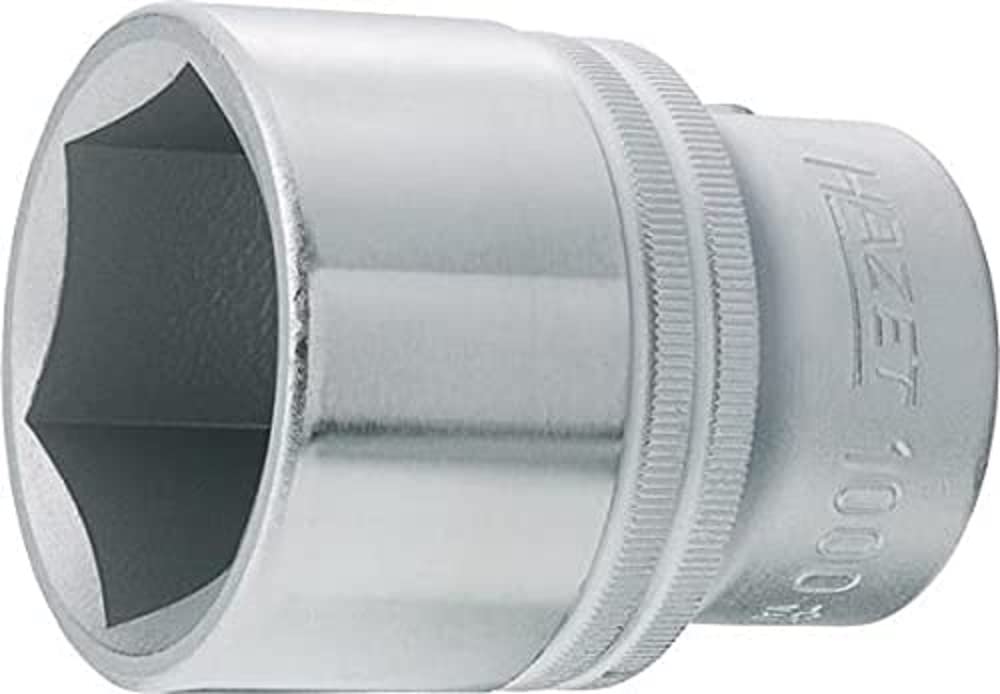 HAZET 1000-42 70 mm 6-Point Hexagon Profile Socket - Chrome-Plated/Polished
