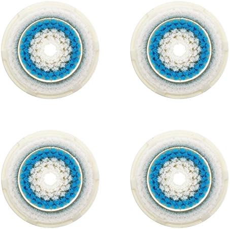 ChicFace Replacement Facial Cleansing Brush Head 4 Refills for Deep Pore Cleansing, Fits Mia, Mia2, Mia3 (Aria), SMART Profile, Alpha Fit, Pro, Plus and Radiance Cleansing Systems