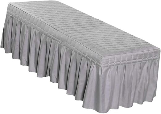 Amazon 全6色4サイズ ベッドタオル エステタオル マッサージ ベッドスカート付 エステカバー 穴付き グレー 190 70cm ベッドカバー オンライン通販
