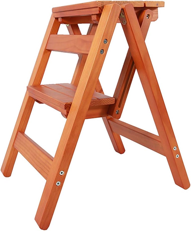 Step stool Folding Ladder Folding Small Wooden Ladder