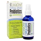 LiviaOne Topical Organic Probiotics Spray - The Clear Choice - 12 Strains of Organic Probiotics work to Protect the skin stay Balanced, Calmer and Resistance to Aging. (4 oz)