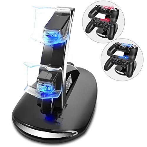 image for ZQQ PS4 Controller Charger Dual USB Charger Charging Docking Station S