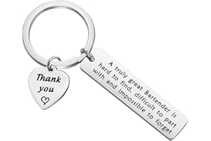 CENWA Bartender Gift Barmaid Jewelry A Truly Great Bartender is Hard to Find Difficult to Part with and Impossible to Forget