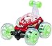 Top Race Remote Control Car Cyclone Twister RC Stunt Car with LED Lights and Music - RED - 27Mhz