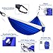 Kamileo Camping Hammock Portable Parachute Nylon Tree Hammock Durable 2 Person Hammock for Outdoor Travel Hiking Backpacking Camping Garden Beach Yard 500lbs Capacity Single Double Hammock
