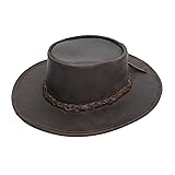 Minnetonka Unisex Fold Up Hat - Flat Brimmed Cowboy