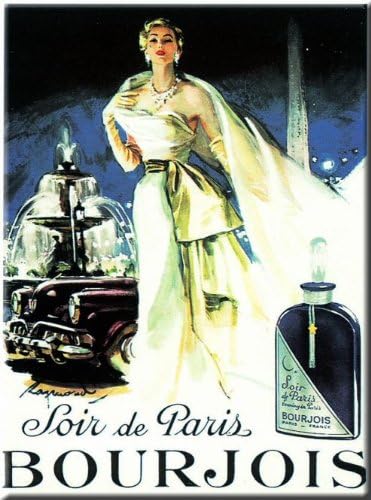 Plaque Metal x15cm Pub Parfum Bourjois Soir De Paris Amazon Fr Cuisine Maison