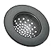 iDesign Axis Kitchen Sink Drain Strainer - Black Matte
