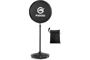 FUGOO Heavy Duty Waterproof Outdoor Fan Cover for 20 Inch Pedestal and Wall Mount Fans, Black, 420D Material, Dustproof Protection