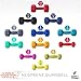 Neoprene Dumbbell Pairs by Day 1 Fitness – 15 Pounds - Non-Slip, Hexagon Shape, Color Coded, Easy To Read Hand Weights for Muscle Toning, Strength Building, Weight Loss