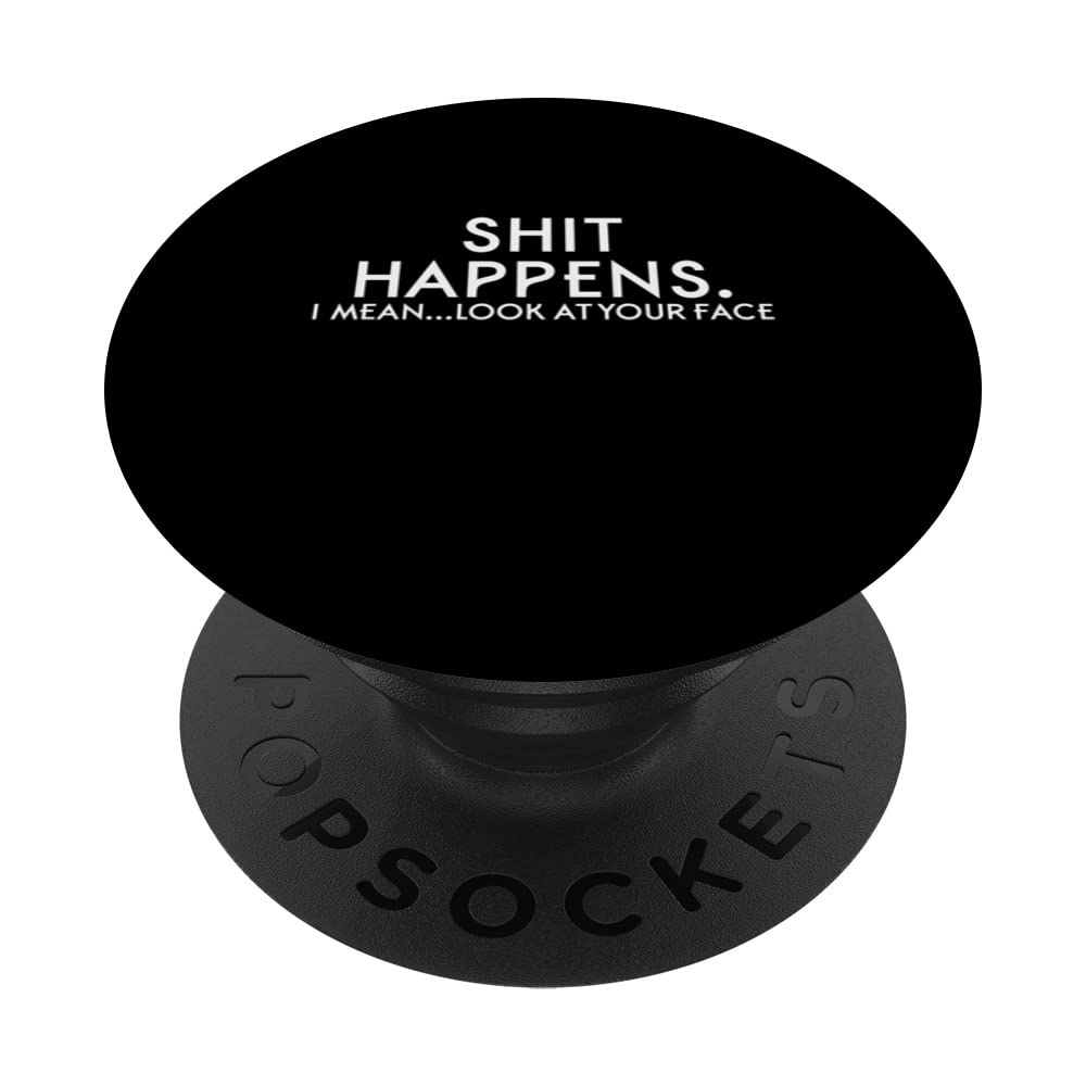 SHIT HAPPENS Dad Joke PopSockets Swappable PopGrip