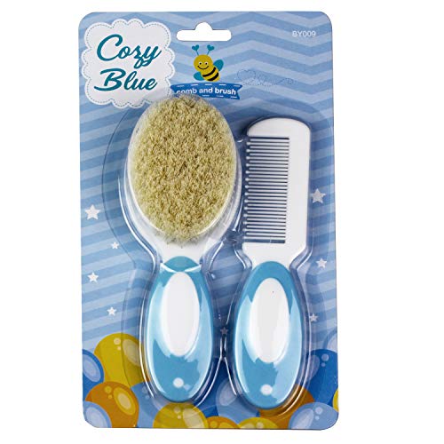 Cozy Blue Baby Brush and Comb Set (Blue)