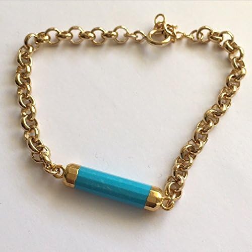 Turquoise bar bracelet