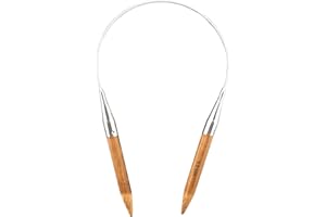 Mdoker Bamboo Circular Knitting Needle Size 13 16 Inch Circular Knitting Needles for Handmade Knitting DIY and Any Weaven Yarn Projects(US Size 13,9mm)