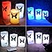 Kelake Flameless LED Candles with 18-Key Remote Timer 5 inch Tealight Butterfly and Plant Decor Wax Electric Candle Lights 12 Color Changing for Home/Indoor/Outdoor Party Holiday Halloween Christmas