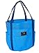 Saltwater Canvas Mesh Dolphin Bag, 7 pockets, Medium Beach Tote, gym, Sky Blue
