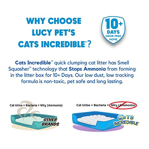 Cats Incredible Lucy Pet 25 lb Bag Clumping Cat Litter with Smell