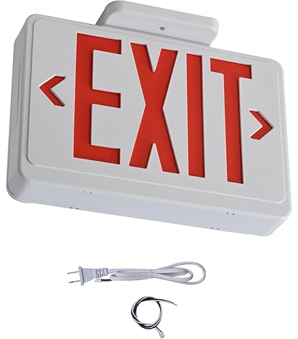 LED Exit Sign, Emergency Exit Light with Battery Backup, Double
