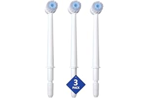 JDHAVMOS Replacement Toothbrush Heads for Waterpik Water Flossers, Replacement Picks Compatible with Waterpik, 3Pcs Replacement Heads for Water Pick flosser.(Assorted Brushhead, Random Delivery)