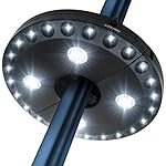 LED Concepts Patio Umbrella Light-Wireless 28 LED Lights - 3 Lighting Mode Pole Umbrella Light, for Patio Umbrellas, Camping Tents, or Any Outdoor Use