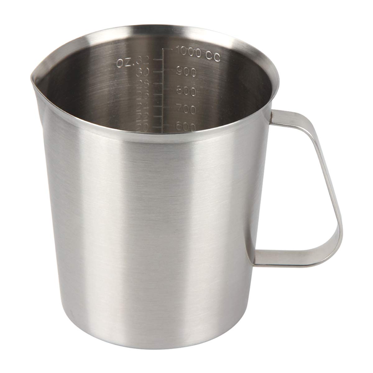 Kitchnexus Stainless Steel Milk Pitcher Jug, Milk Measuring Cup - 2L