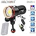 ARCHON DM20-II WM26-II 6000LM 60W COB Diving Video Light UV/Red Photography Dive Torch 100M Underwater 100 Meter Diving Video LED Flashlight Torch with Battery Pack and Charger