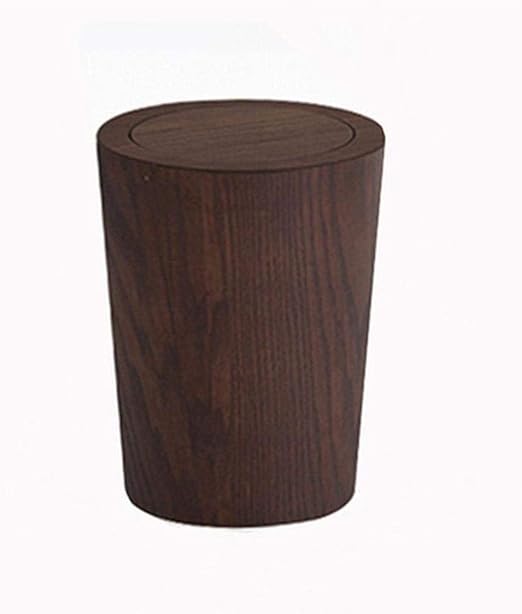 GUYUE Bote de Basura con Tapa/Swing Simple Bote de Basura, Material de