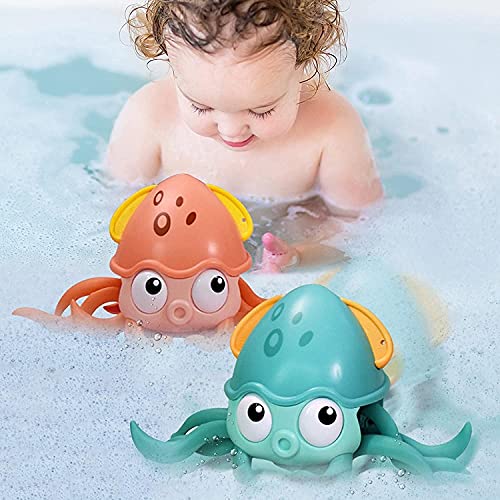 QIUXQIU Octopus Bath Toy Crawling Toy Amphibious Movable Pet Octopus