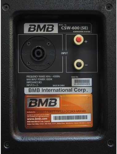 subwoofer bmb 15 inch