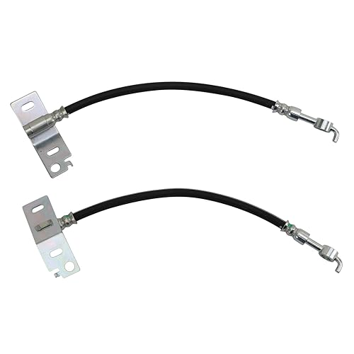 TRQ Rear Brake Hose Set Compatible with 2015-2017 Ford F-150