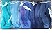 Needle Felting Roving Fiber for Felting Spinning Weaving Dryer Balls Soap Making and Embellishments. Color Sampler Pack of BFL Wool Hand Dyed in USA by Living Dreams. Blues