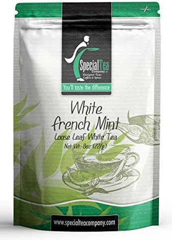 Special Tea French Mint Loose Leaf White Tea, 8 Ounce