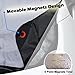 Windshield Snow Cover,Hippo Magnetic Windshield Cover & Mirror Covers Used for Storage Pouch - Ice Sun Frost and Wind Proof in All Weather, Fit for Most Vehicle with Size 74.86