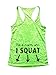 Funny Threadz This is Exactly Why I Squat Text on Back Of Burnout Squats Tank Top