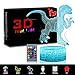 3D Night Light, 7 Colors Changing Smart Switch Remote Control USB & Battery Powered Jurassic Dinosaur Toy 3D Crackle LED Desk Lamps Perfect Birthday Christmas Party Gift for Baby Kid Boy Girl Friend