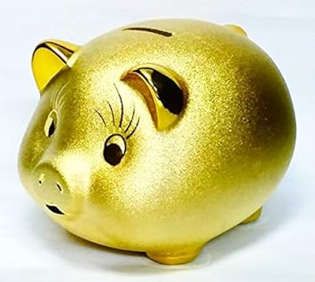 Amazon Cerapockke 金ブタ貯金箱 大 Mr229 陶器 置物 500円玉