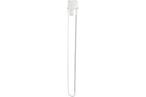 SEOH Lake Charles Manufacturing 201A5 Plastic Test Tubes with Caps, Clear (Pack of 10)