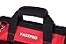 FASTPRO 14-Inch Zip-top Wide Mouth Open Storage Tool Bag, Classic Black&Red Design, Fashionable Design, 600D Polyester Fabric Material for Quality Endurance, With Adjustable Shoulder Strap