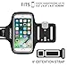 Sportholic Water Resistant Sports Armband Plus Extention Strap -LIFETIME WARRANTY- With Key Holder,Cable Locker,Cards Holder For iPhone 6/6S/5/5C/5S,Galaxy S6/S5/S4 Up To 5.1 Inches(Black+)